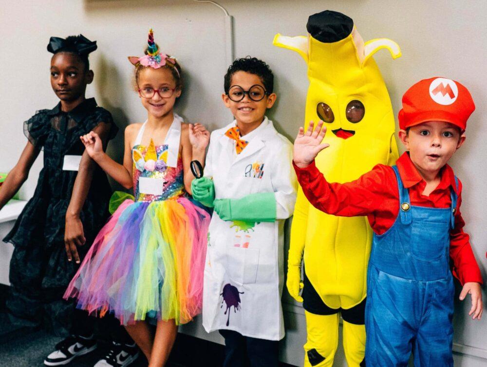 Costumes and Candy Sunday in Free Life Kids at Free Life Chapel - kids in costumes at kids church Sunday morning