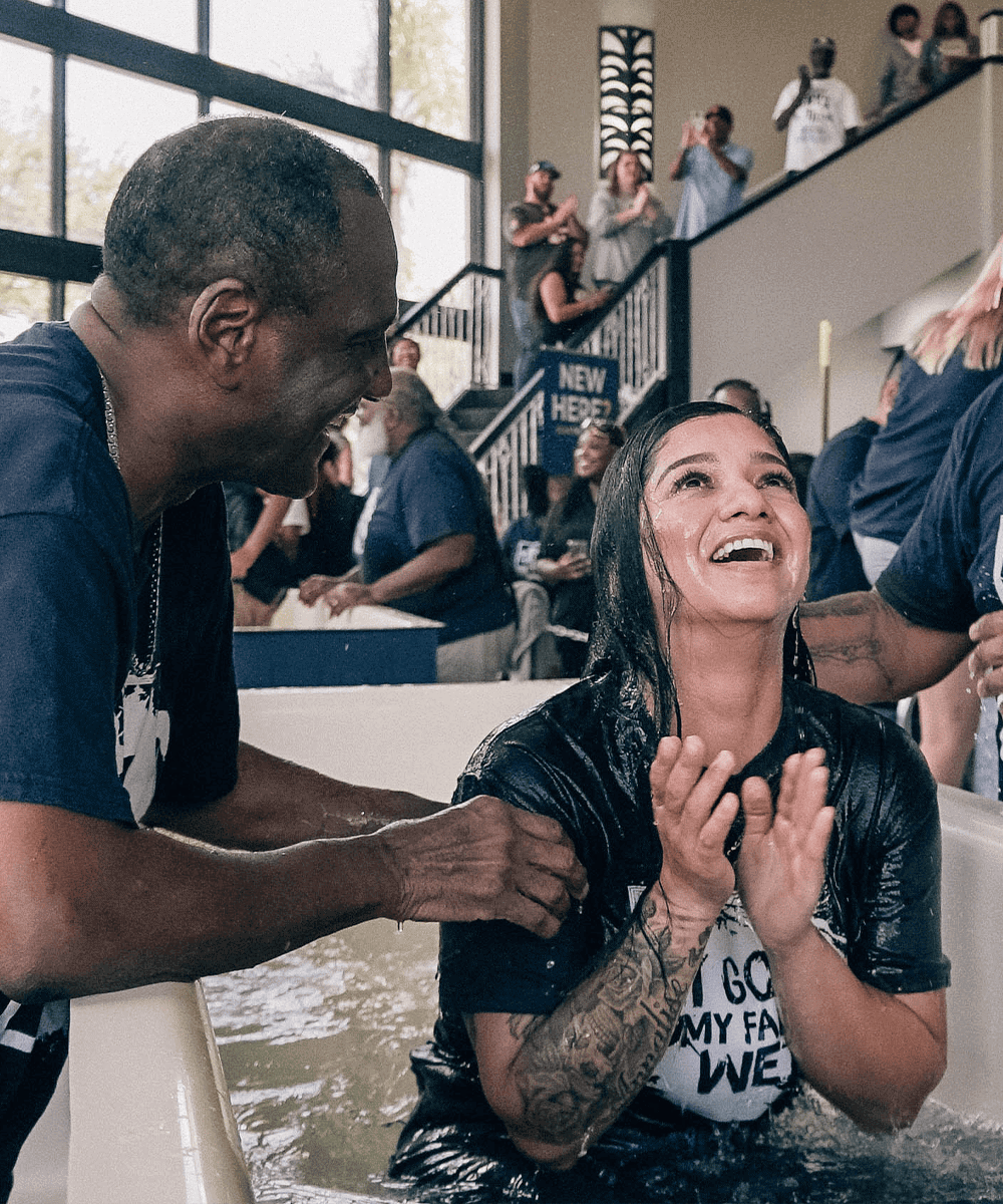 woman baptized at Free Life Chapel