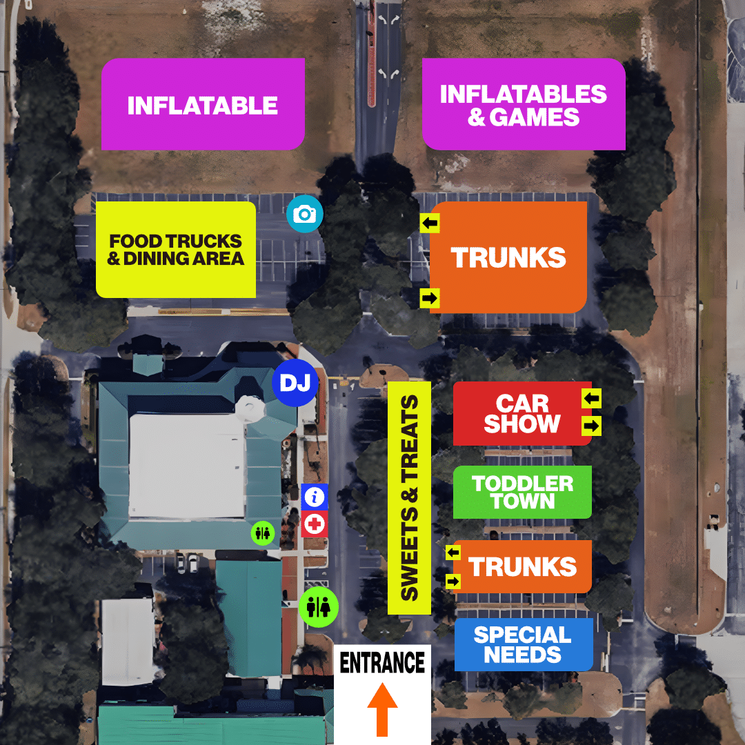 Spooktacular Trunk or Treat event map